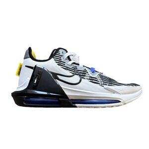 Nike LeBron Witness Shoes Mens 8.5 White Persian Violet EUC Like New - Pre-Owned